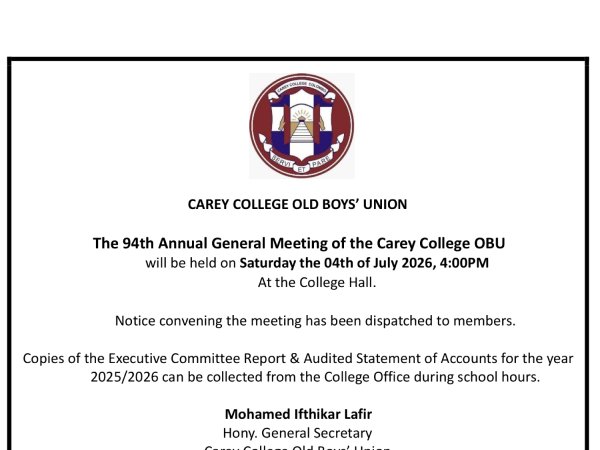 94th AGM of Carey College OBU